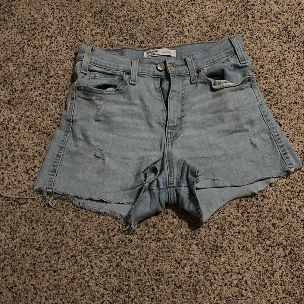 Levi Strauss High Rise Jean Shorts